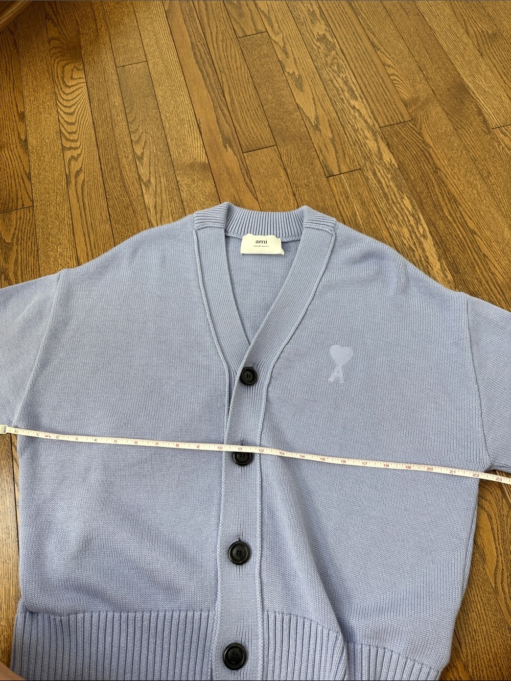 AMI Paris Ami de Cœur Cardigan – periwinkle - Picture 8 of 9
